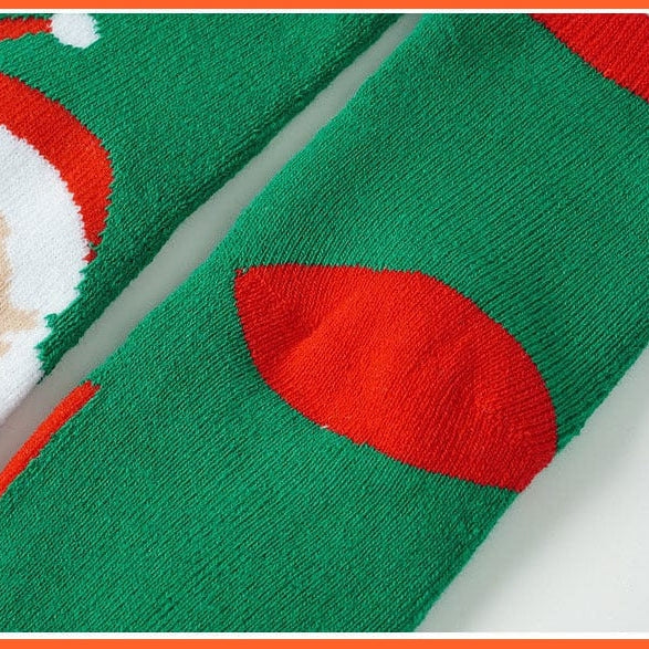 whatagift.com.au kids socks 1 Pair Cotton Winter Kids Socks | Children Terry Elk Santa Claus Gift Socks