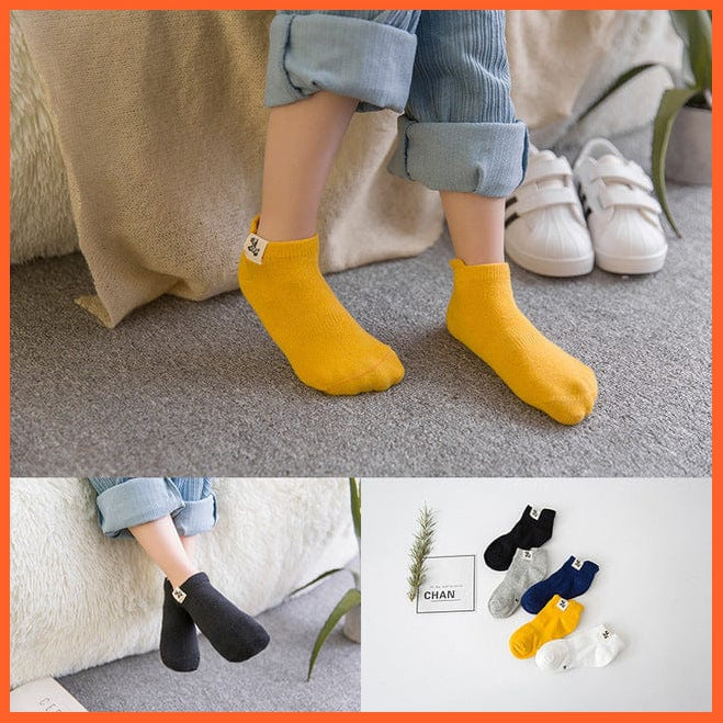 whatagift.com.au kids socks 10Pcs/5Pairs Children Sports Unisex Cotton Stripe Infant Socks