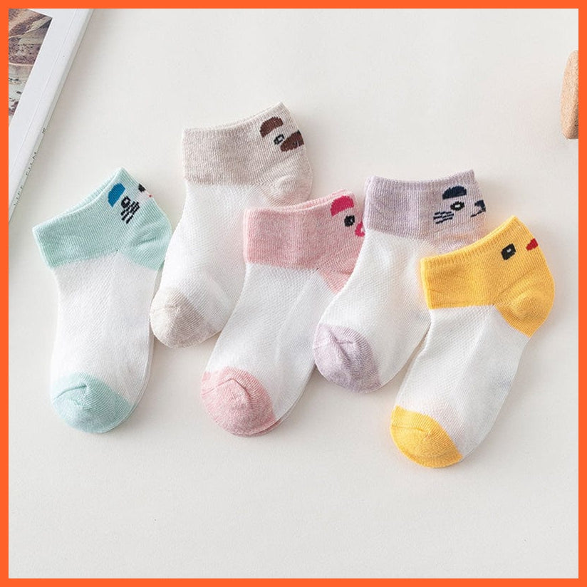 whatagift.com.au kids socks 10Pcs/5Pairs Children Sports Unisex Cotton Stripe Infant Socks