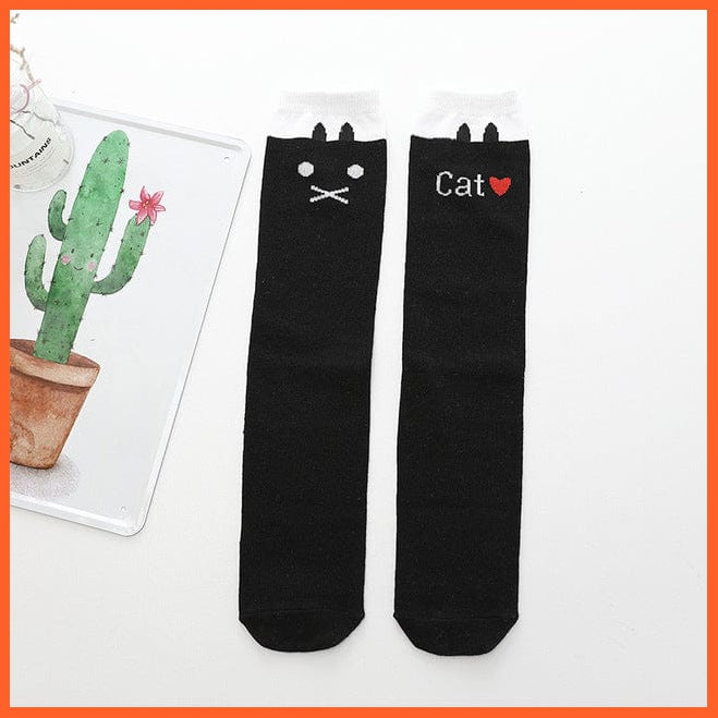 whatagift.com.au kids socks 2 / One Size Girls 3-12 Years Old Cotton Knee High Socks | Children Lovely Long  Knee Kids Socks