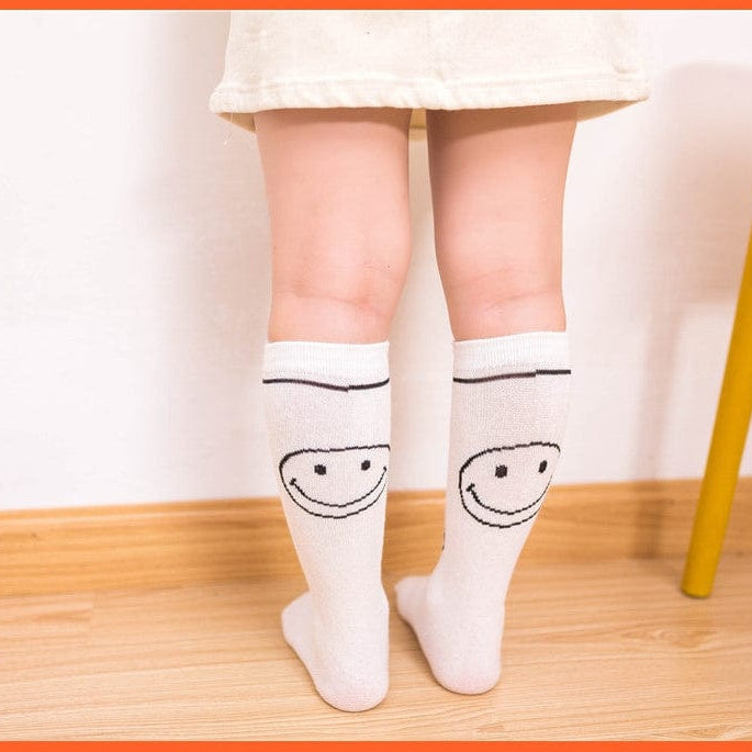 whatagift.com.au kids socks 30cm long Knee High Socks | Kids Stripe Dot leg Warm Cotton Boot Socks