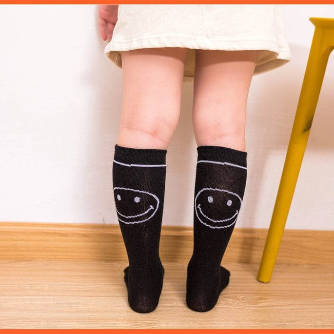 whatagift.com.au kids socks 30cm long Knee High Socks | Kids Stripe Dot leg Warm Cotton Boot Socks