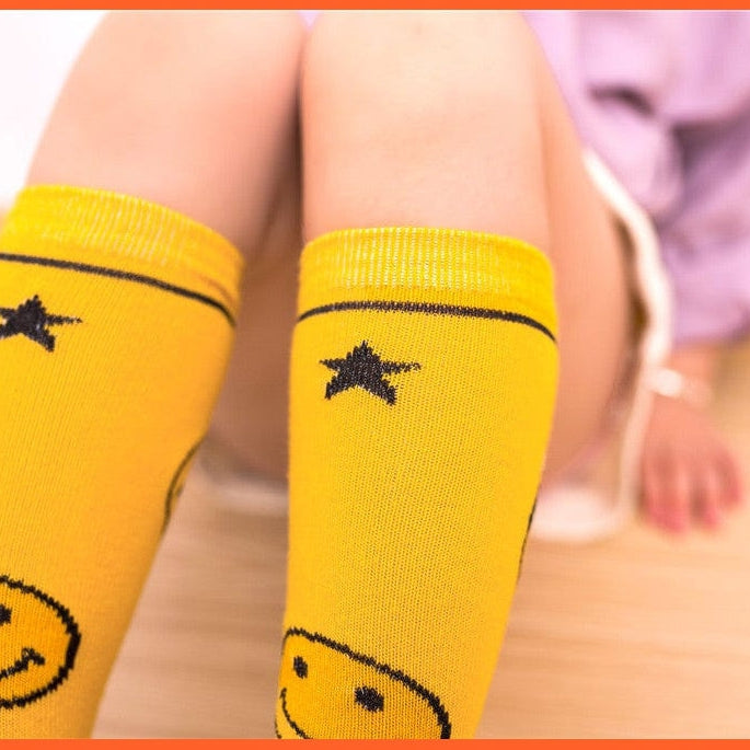 whatagift.com.au kids socks 30cm long Knee High Socks | Kids Stripe Dot leg Warm Cotton Boot Socks