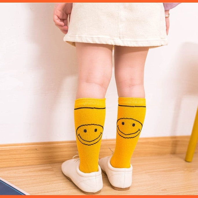 whatagift.com.au kids socks 30cm long Knee High Socks | Kids Stripe Dot leg Warm Cotton Boot Socks