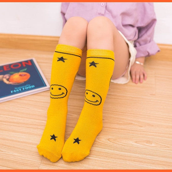 whatagift.com.au kids socks 30cm long Knee High Socks | Kids Stripe Dot leg Warm Cotton Boot Socks