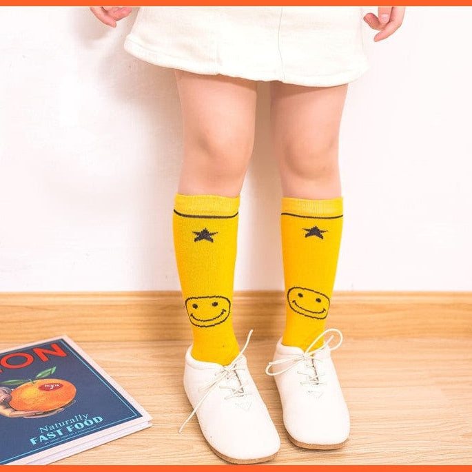whatagift.com.au kids socks 30cm long Knee High Socks | Kids Stripe Dot leg Warm Cotton Boot Socks