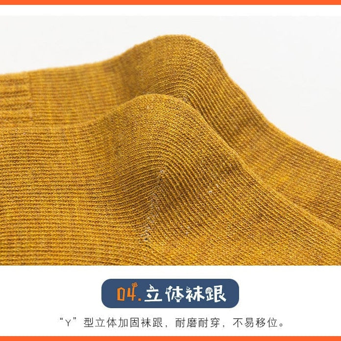 whatagift.com.au kids socks 5 Pairs Baby Boys Winter Cartoon Bear Kids Cotton striped Anti-skid Socks