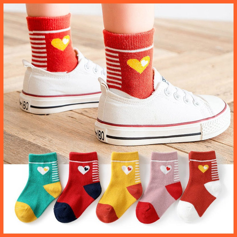 whatagift.com.au kids socks 5Pair/Lot Children Socks Autumn Winter Cotton Breathable Socks