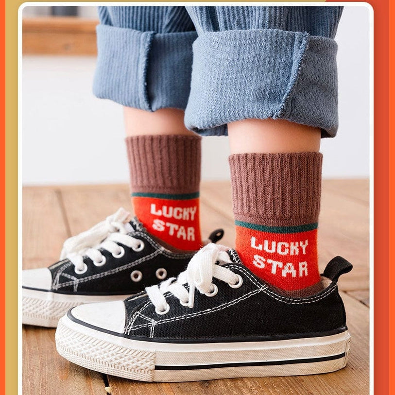 whatagift.com.au kids socks 5Pair/Lot Children Socks Autumn Winter Cotton Breathable Socks