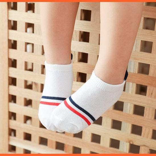 whatagift.com.au kids socks 5Pairs/lot 0-2Y Cute Lovely Short Baby Socks | Red Heart Cotton Mesh Cute Socks