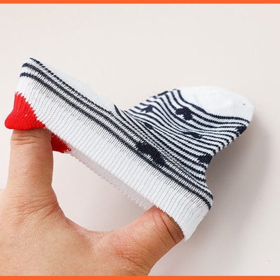 whatagift.com.au kids socks 5Pairs/lot 0-2Y Cute Lovely Short Baby Socks | Red Heart Cotton Mesh Cute Socks