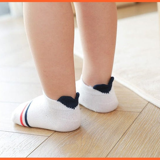 whatagift.com.au kids socks 5Pairs/lot 0-2Y Cute Lovely Short Baby Socks | Red Heart Cotton Mesh Cute Socks