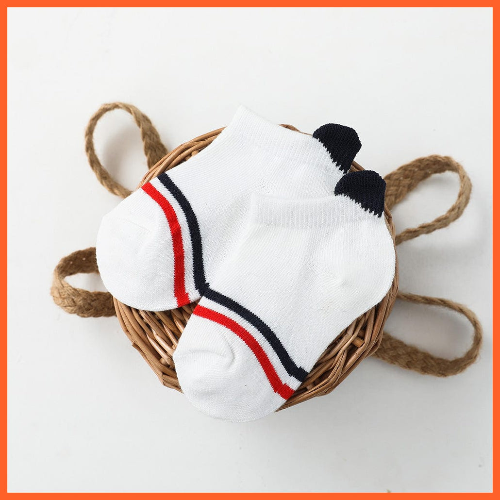 whatagift.com.au kids socks 5Pairs/lot 0-2Y Cute Lovely Short Baby Socks | Red Heart Cotton Mesh Cute Socks