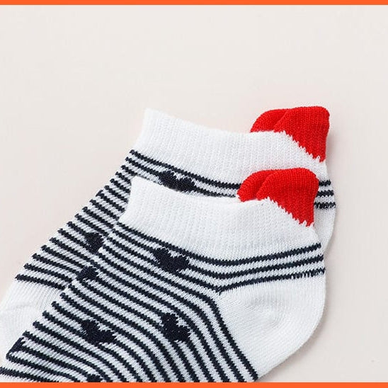 whatagift.com.au kids socks 5Pairs/lot 0-2Y Cute Lovely Short Baby Socks | Red Heart Cotton Mesh Cute Socks