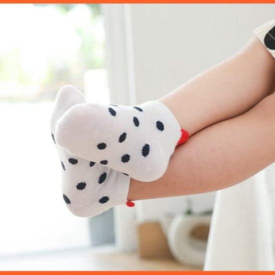 whatagift.com.au kids socks 5Pairs/lot 0-2Y Cute Lovely Short Baby Socks | Red Heart Cotton Mesh Cute Socks