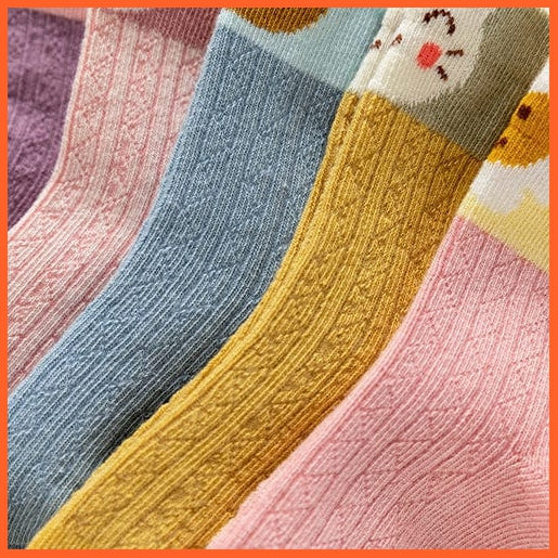 whatagift.com.au kids socks 5Pairs/lot  Baby Winter Warm Kids Socks | Cute Girls Cartoon Animal Kids Socks