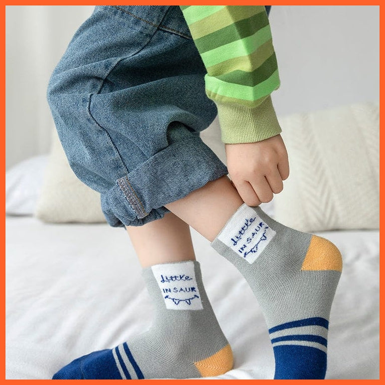 whatagift.com.au kids socks 5Pairs/lot  Baby Winter Warm Kids Socks | Cute Girls Cartoon Animal Kids Socks