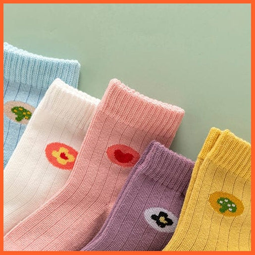 whatagift.com.au kids socks 5Pairs/lot  Baby Winter Warm Kids Socks | Cute Girls Cartoon Animal Kids Socks