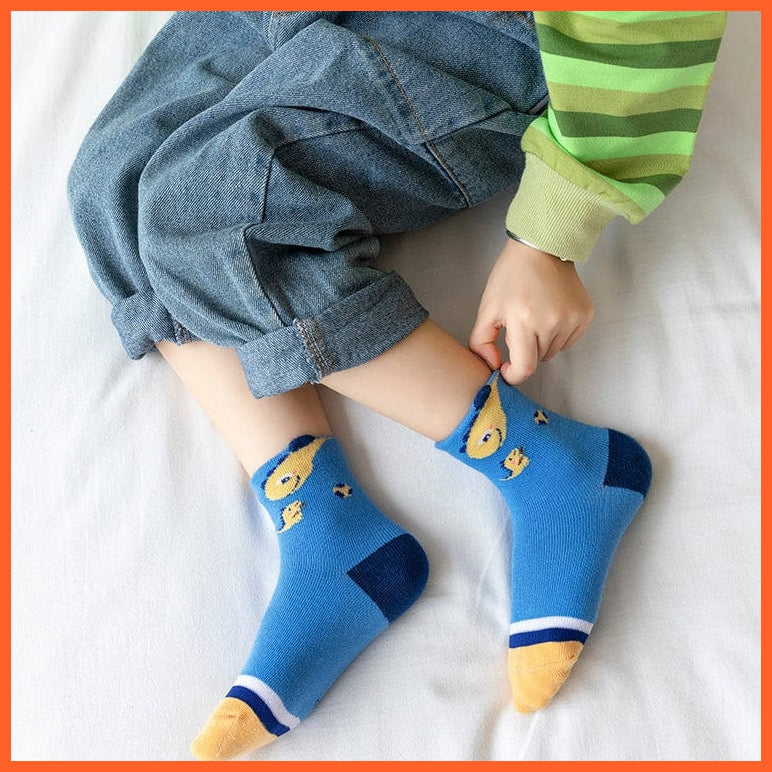 whatagift.com.au kids socks 5Pairs/lot  Baby Winter Warm Kids Socks | Cute Girls Cartoon Animal Kids Socks
