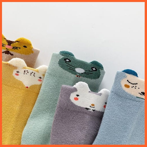 whatagift.com.au kids socks 5Pairs/lot  Baby Winter Warm Kids Socks | Cute Girls Cartoon Animal Kids Socks
