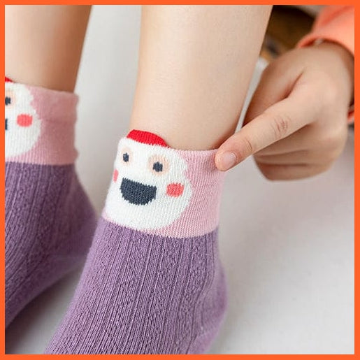 whatagift.com.au kids socks 5Pairs/lot  Baby Winter Warm Kids Socks | Cute Girls Cartoon Animal Kids Socks