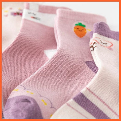 whatagift.com.au kids socks 5Pairs/lot  Baby Winter Warm Kids Socks | Cute Girls Cartoon Animal Kids Socks