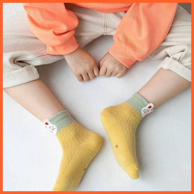 whatagift.com.au kids socks 5Pairs/lot  Baby Winter Warm Kids Socks | Cute Girls Cartoon Animal Kids Socks