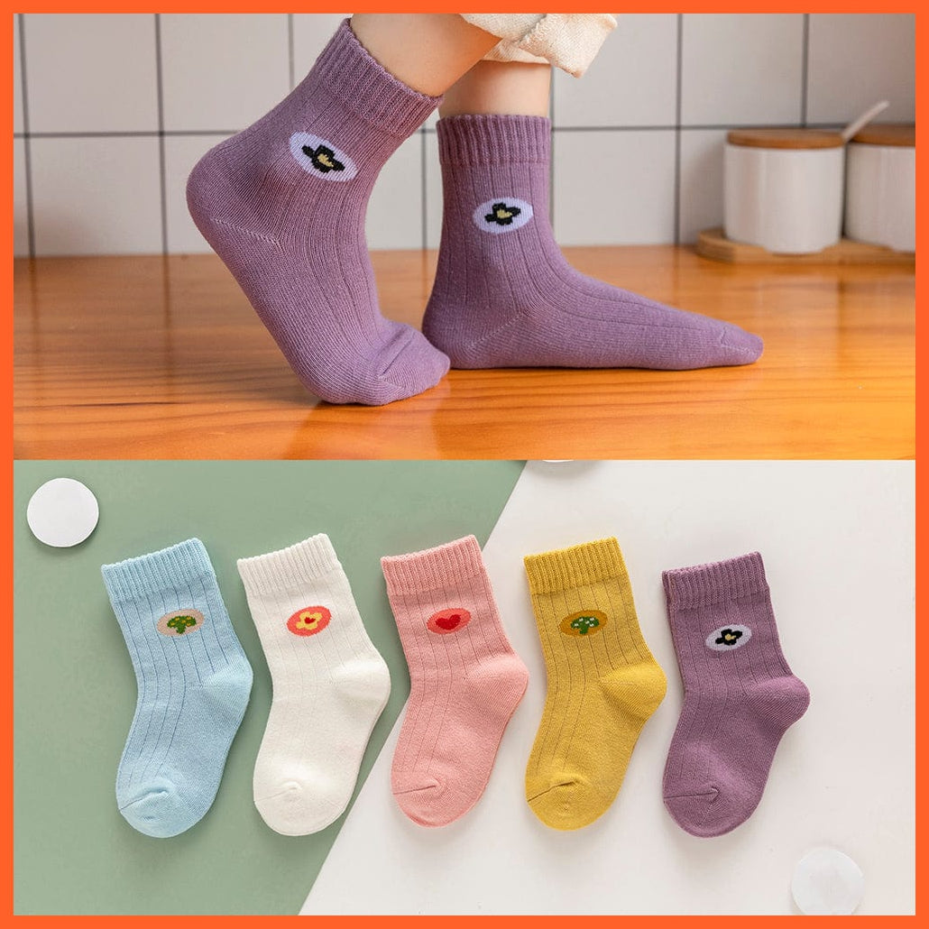whatagift.com.au kids socks 5Pairs/lot  Baby Winter Warm Kids Socks | Cute Girls Cartoon Animal Kids Socks