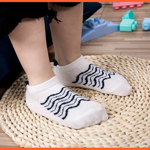 whatagift.com.au kids socks 5Pairs/lot Cute Lovely Baby Sock | Red Heart Wave Cotton Mesh Cute Newborn Socks