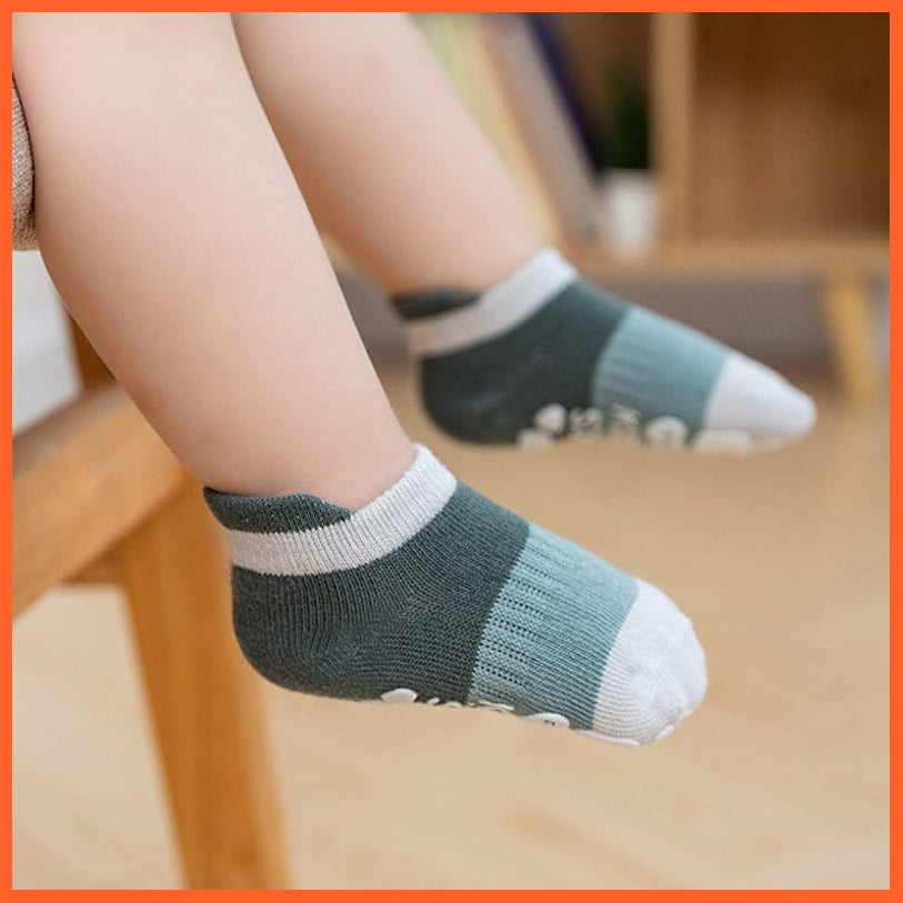 whatagift.com.au kids socks 5Pairs/lot Infant Baby Socks | Cotton Mesh Cute Newborn Toddler Non-slip Socks