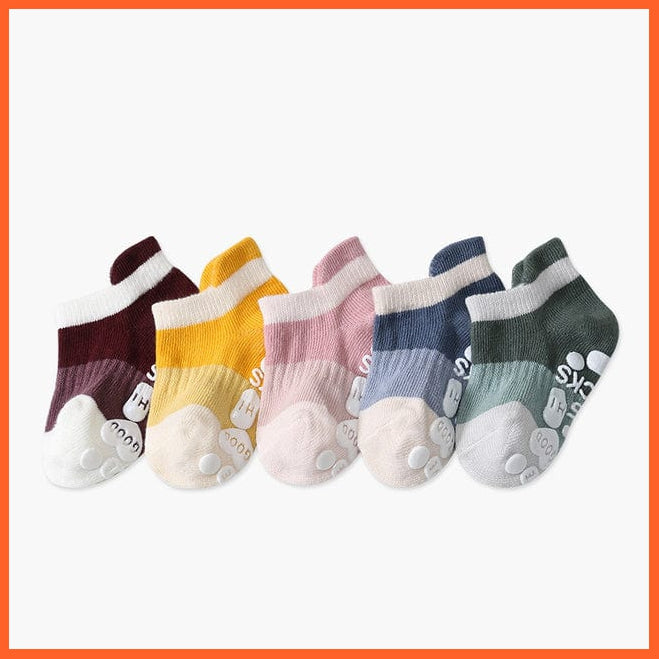 whatagift.com.au kids socks 5Pairs No4 / 0-1Years old 5Pairs/lot Infant Baby Socks | Cotton Mesh Cute Newborn Toddler Non-slip Socks