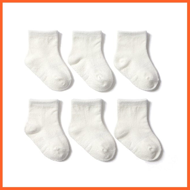 whatagift.com.au kids socks 6 Pairs/lot 0 to 6 Yrs Cotton Anti-slip Low Cut  Boat kids Socks