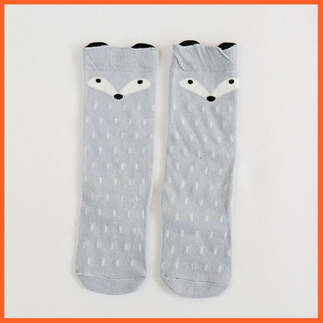 whatagift.com.au kids socks Kids Socks 2 / 0 To 1 Year Animal Baby kids Cotton Knee High Long Leg Warmers Cute unisex Toddler Socks