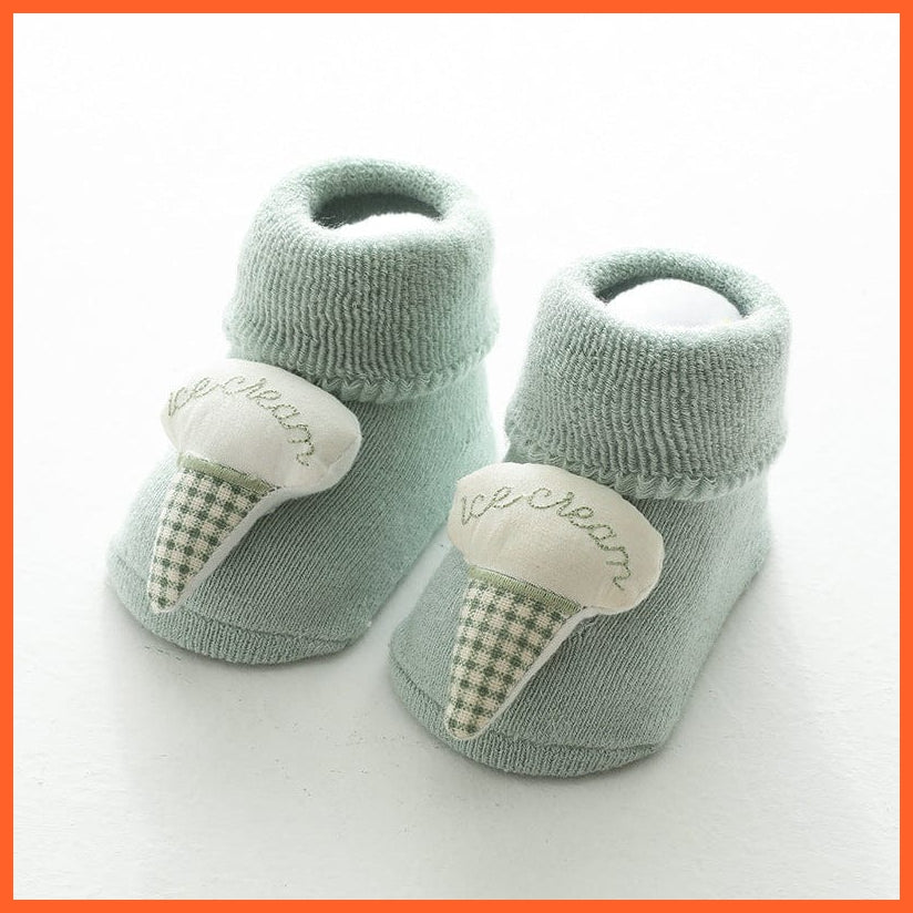 whatagift.com.au kids socks Baby Girls Newborn Cartoon Animal Infant Baby Boy Anti Slip Soft Cotton Socks