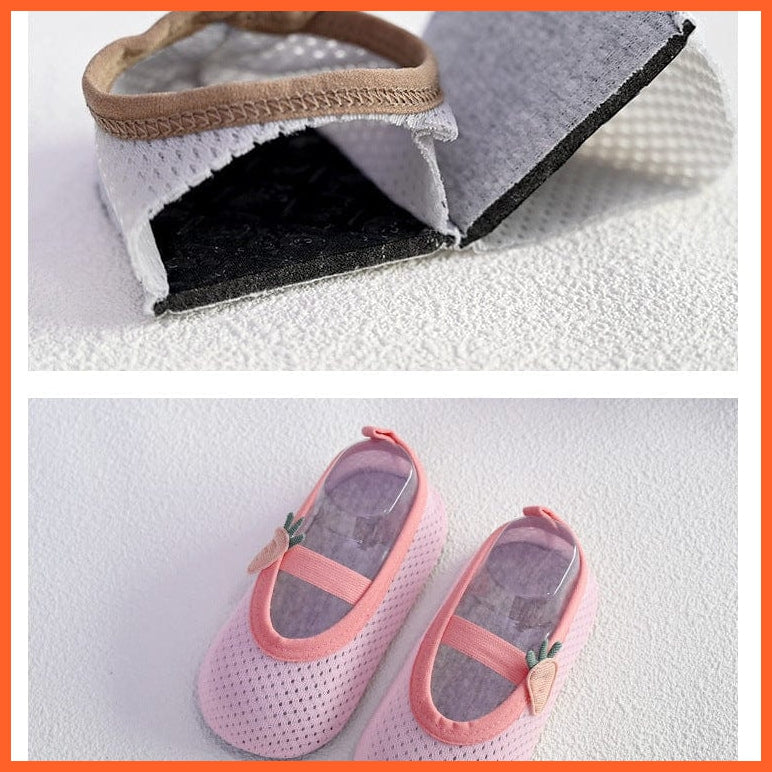 whatagift.com.au kids socks Baby Socks with Rubber Soles | Infant Newborn Summer Anti Slip Soft Sole Mesh Socks