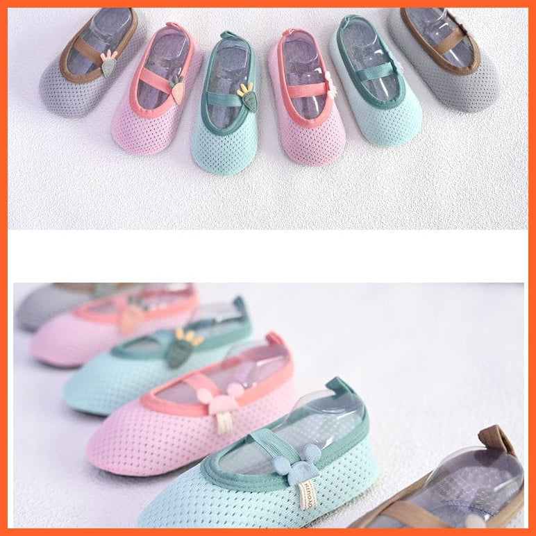 whatagift.com.au kids socks Baby Socks with Rubber Soles | Infant Newborn Summer Anti Slip Soft Sole Mesh Socks