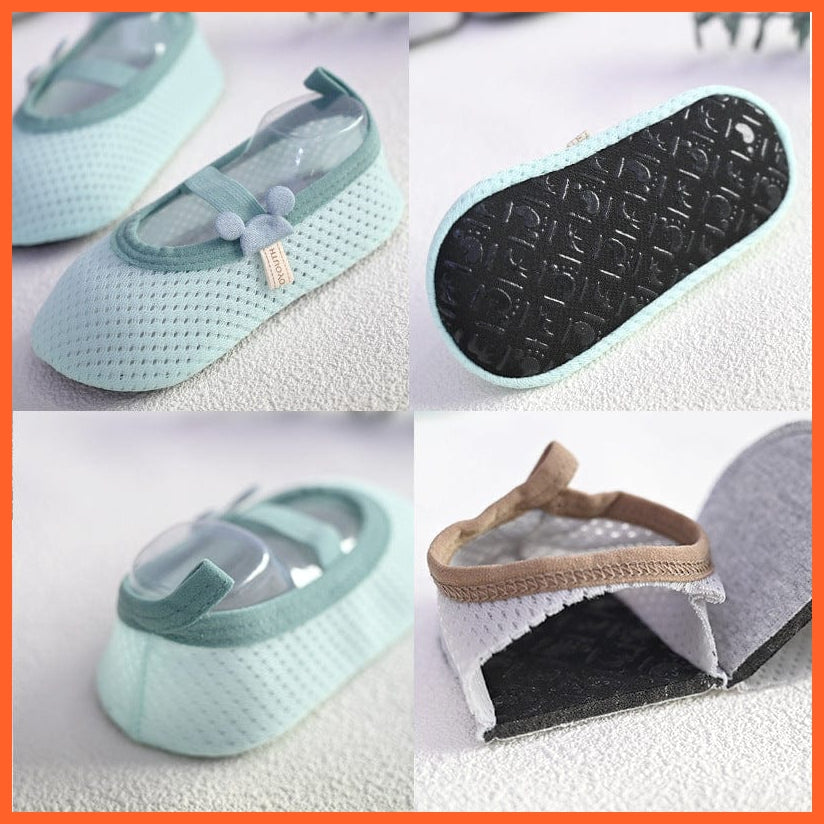 whatagift.com.au kids socks Baby Socks with Rubber Soles | Infant Newborn Summer Anti Slip Soft Sole Mesh Socks