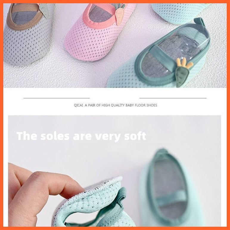 whatagift.com.au kids socks Baby Socks with Rubber Soles | Infant Newborn Summer Anti Slip Soft Sole Mesh Socks