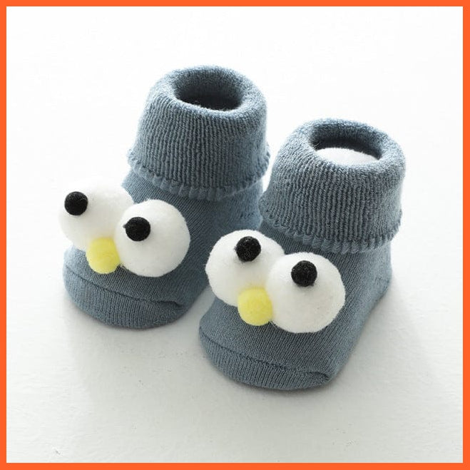whatagift.com.au kids socks Blue / 0-1 years old Baby Girls Newborn Cartoon Animal Infant Baby Boy Anti Slip Soft Cotton Socks