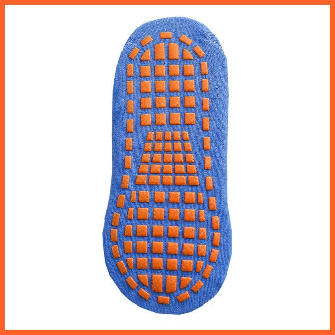 whatagift.com.au kids socks Blue / Adult Kids adults Anti-Slip trampoline Cotton Breathable Short Sport Socks