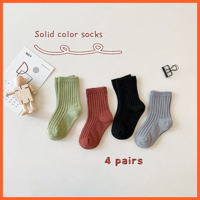 whatagift.com.au kids socks Boys Z329 C / 5-8Y L Spring Kids Candy Bright Color Socks | Cotton Boys Girls Baby Cute Socks