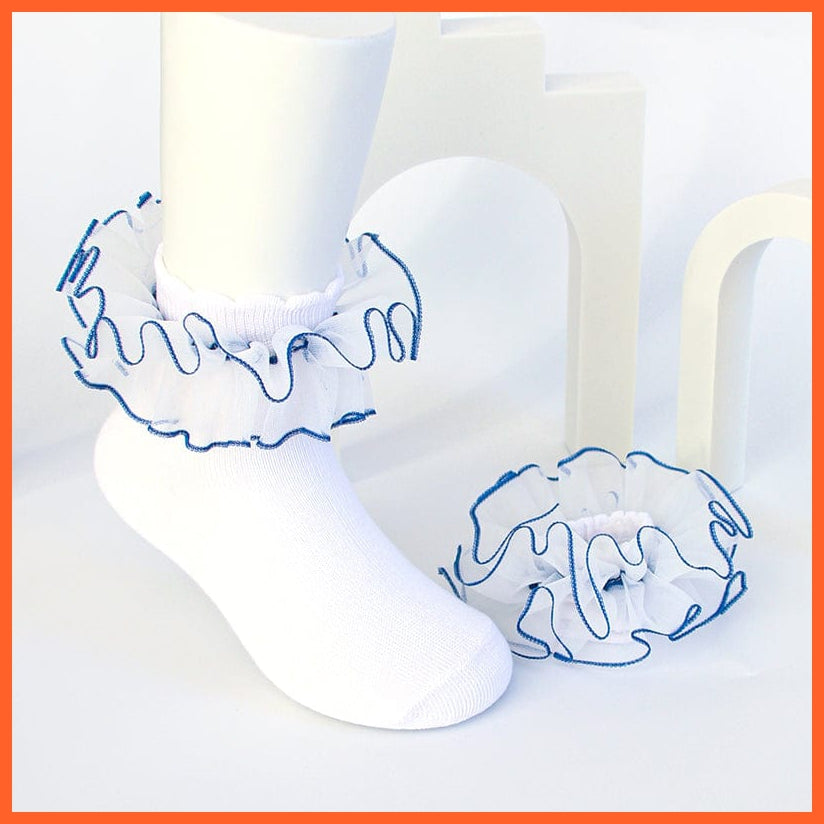 whatagift.com.au kids socks Children Baby Lace Socks | Princess Cotton Breathable Dance Thin White Socks