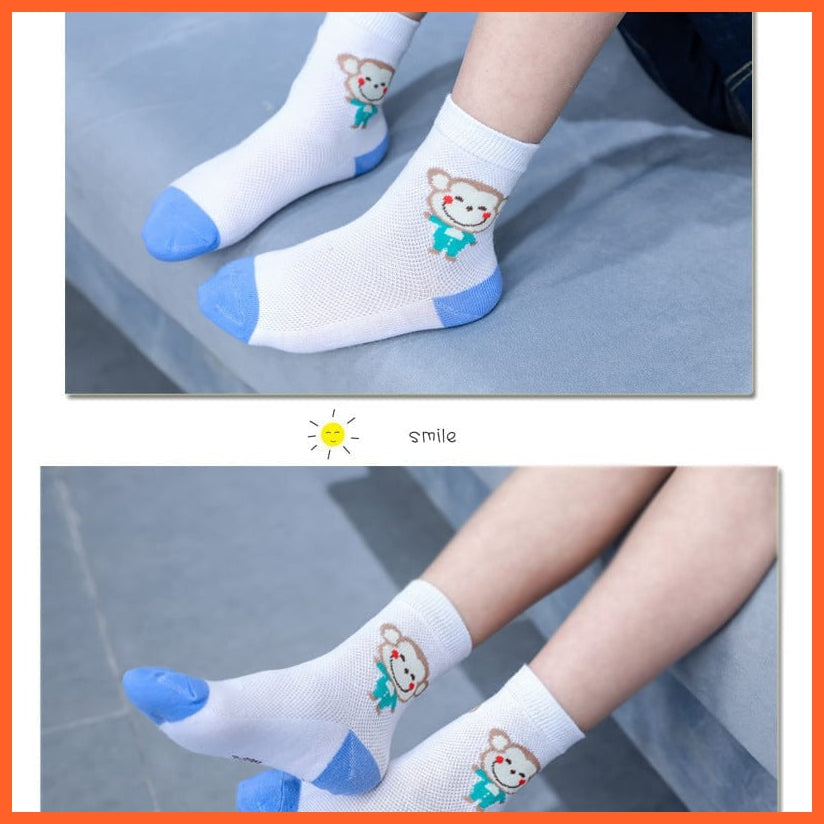 whatagift.com.au kids socks Children Cartoon Socks For Kids | 5pcs/lot Teenager Stuff Soft Knee High Socks