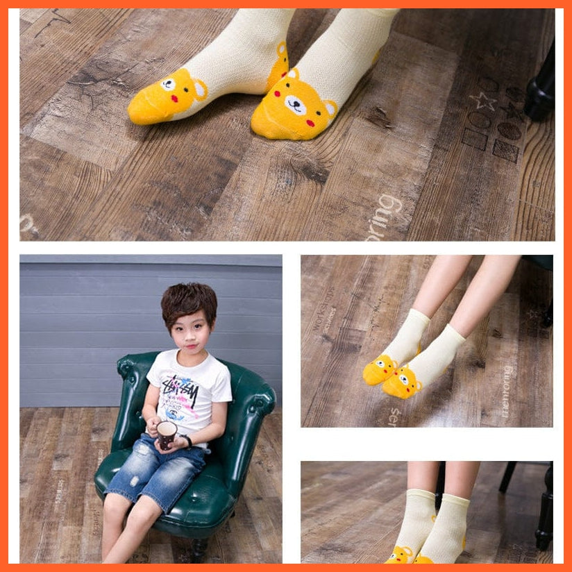 whatagift.com.au kids socks Children Cartoon Socks For Kids | 5pcs/lot Teenager Stuff Soft Knee High Socks