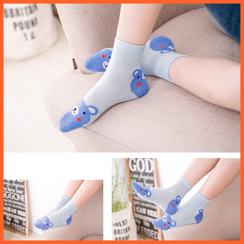 whatagift.com.au kids socks Children Cartoon Socks For Kids | 5pcs/lot Teenager Stuff Soft Knee High Socks