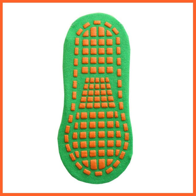 whatagift.com.au kids socks Green / 1-5Years old Kids adults Anti-Slip trampoline Cotton Breathable Short Sport Socks