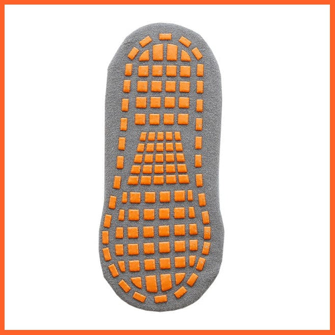 whatagift.com.au kids socks Grey / Adult Kids adults Anti-Slip trampoline Cotton Breathable Short Sport Socks