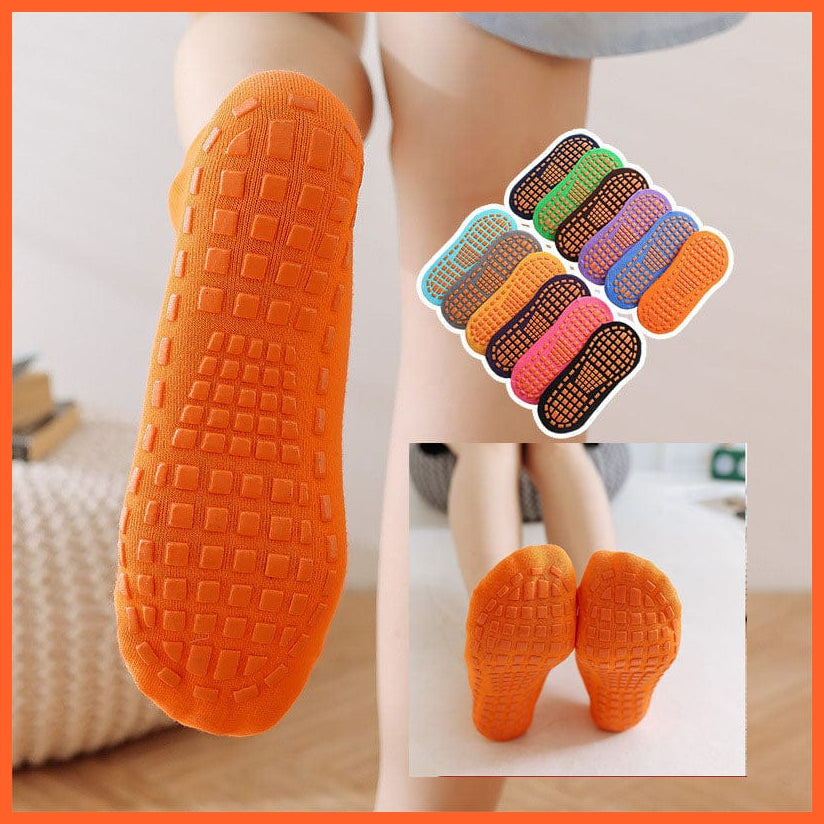 whatagift.com.au kids socks Kids adults Anti-Slip trampoline Cotton Breathable Short Sport Socks