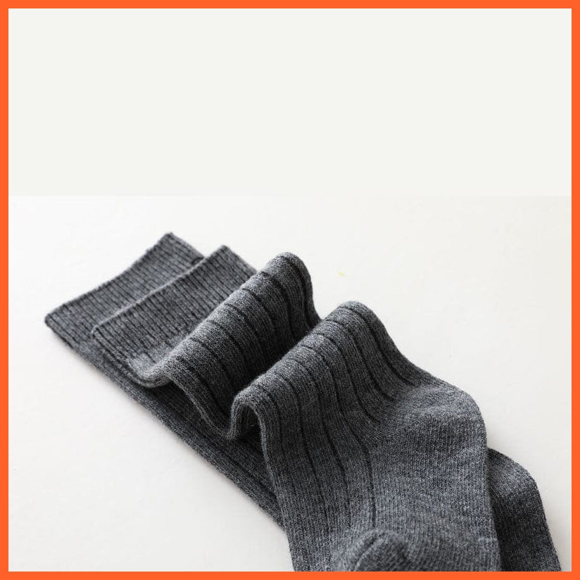 whatagift.com.au kids socks Kids Boys Girls Cotton Breathable Stripe Soft Children Knee High Long Socks