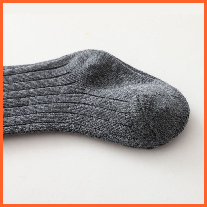 whatagift.com.au kids socks Kids Boys Girls Cotton Breathable Stripe Soft Children Knee High Long Socks